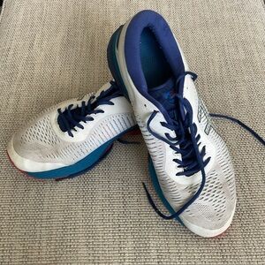 Asics White and Blue Athletic Shoes